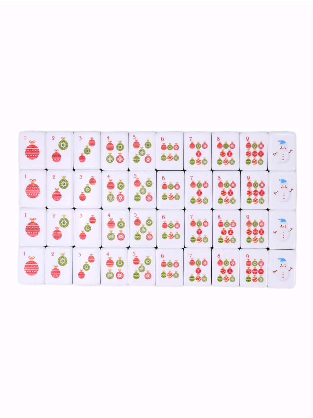 Christmas Mahjong Tile Set
