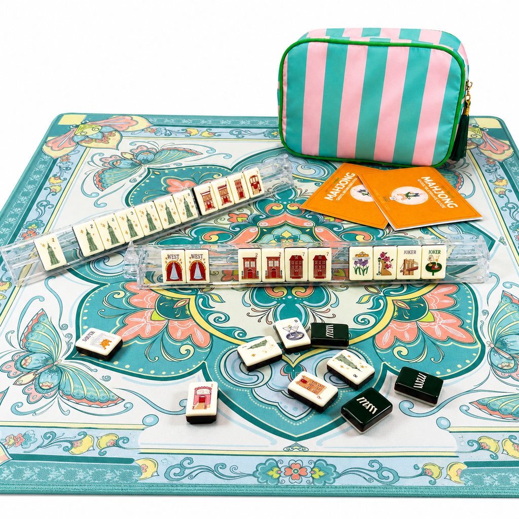 Verdant Chinoiserie Mahjong Set