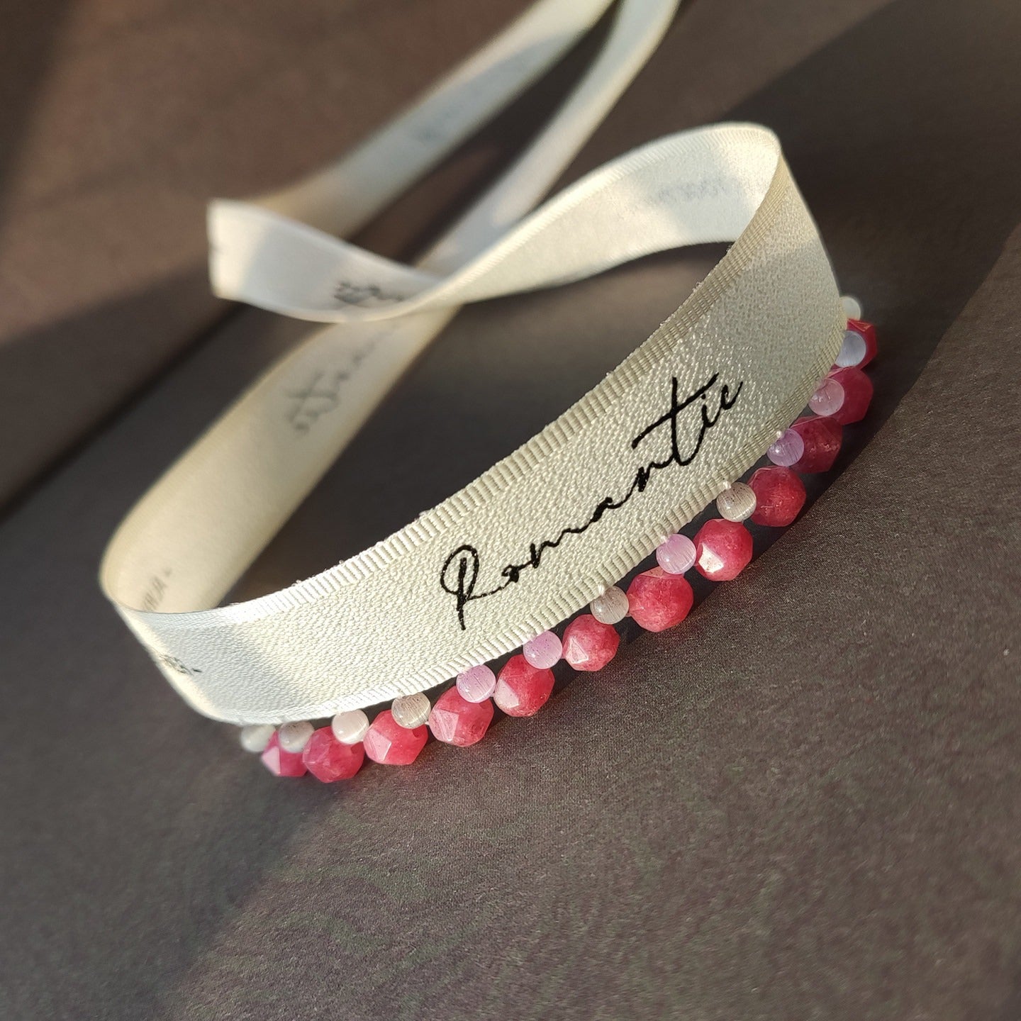 Handmade Cat Crystal Collar - Rose Quartz Adjustable Kitten Necklace, Cute Pet Jewelry Gift for Cat Lovers