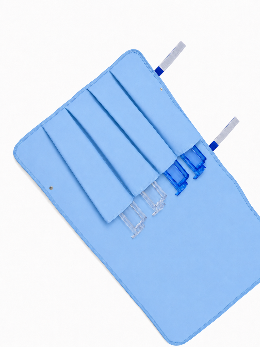Roll-Up Mahjong Rack Storage Bag-blue