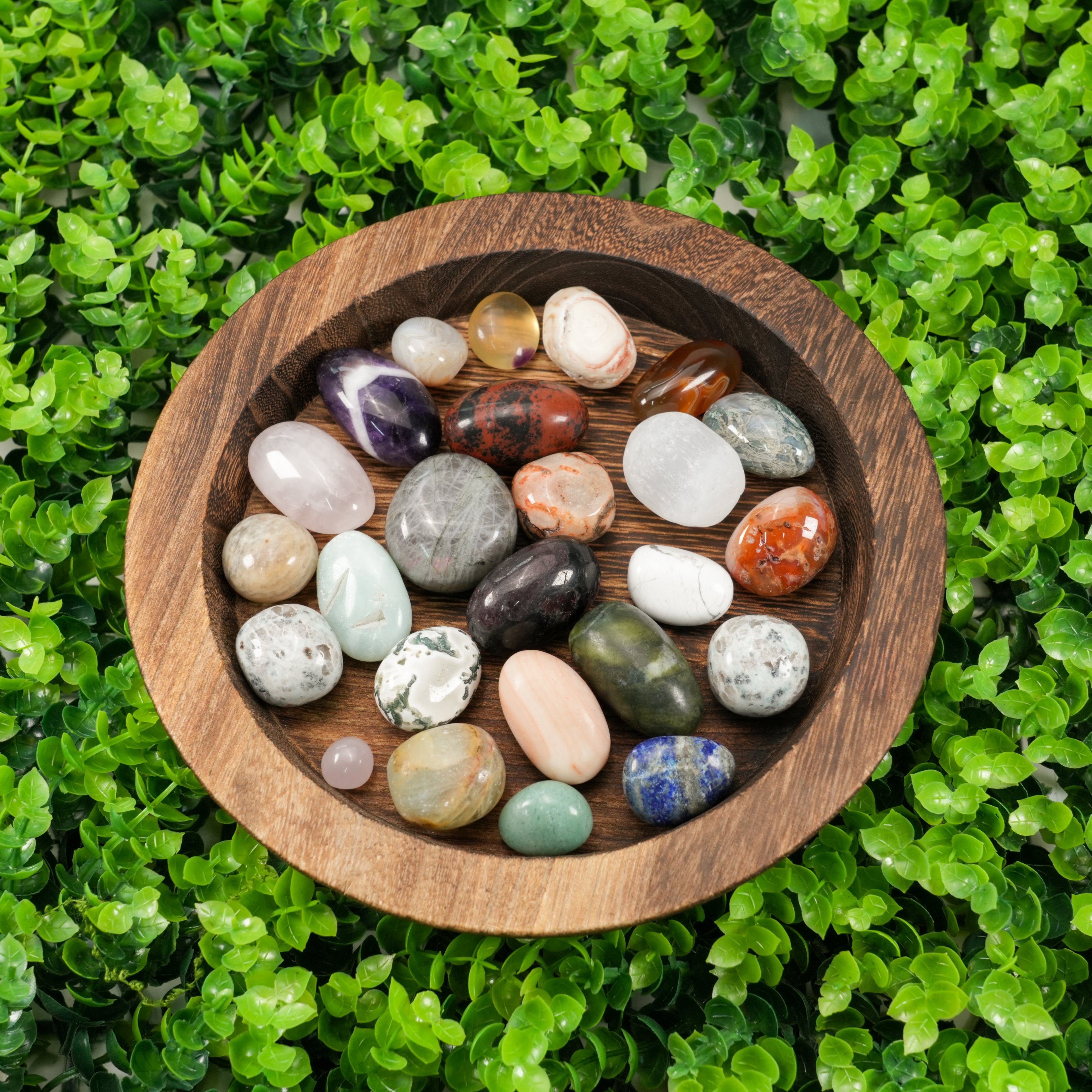 Mixed Crystal Tumbled Stones Scoop - Bulk Healing Crystals for Meditation & Home Decor