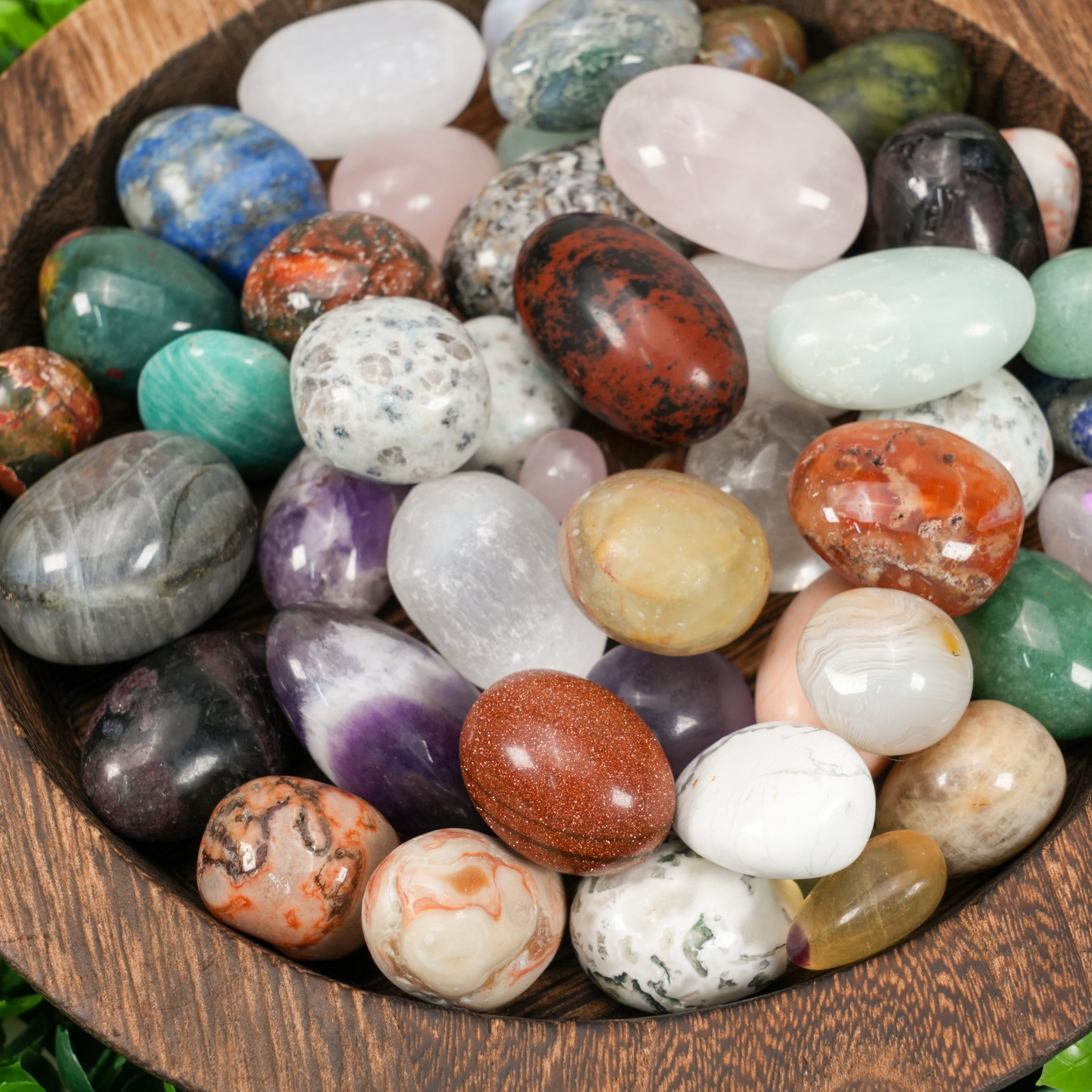 Mixed Crystal Tumbled Stones Scoop - Bulk Healing Crystals for Meditation & Home Decor
