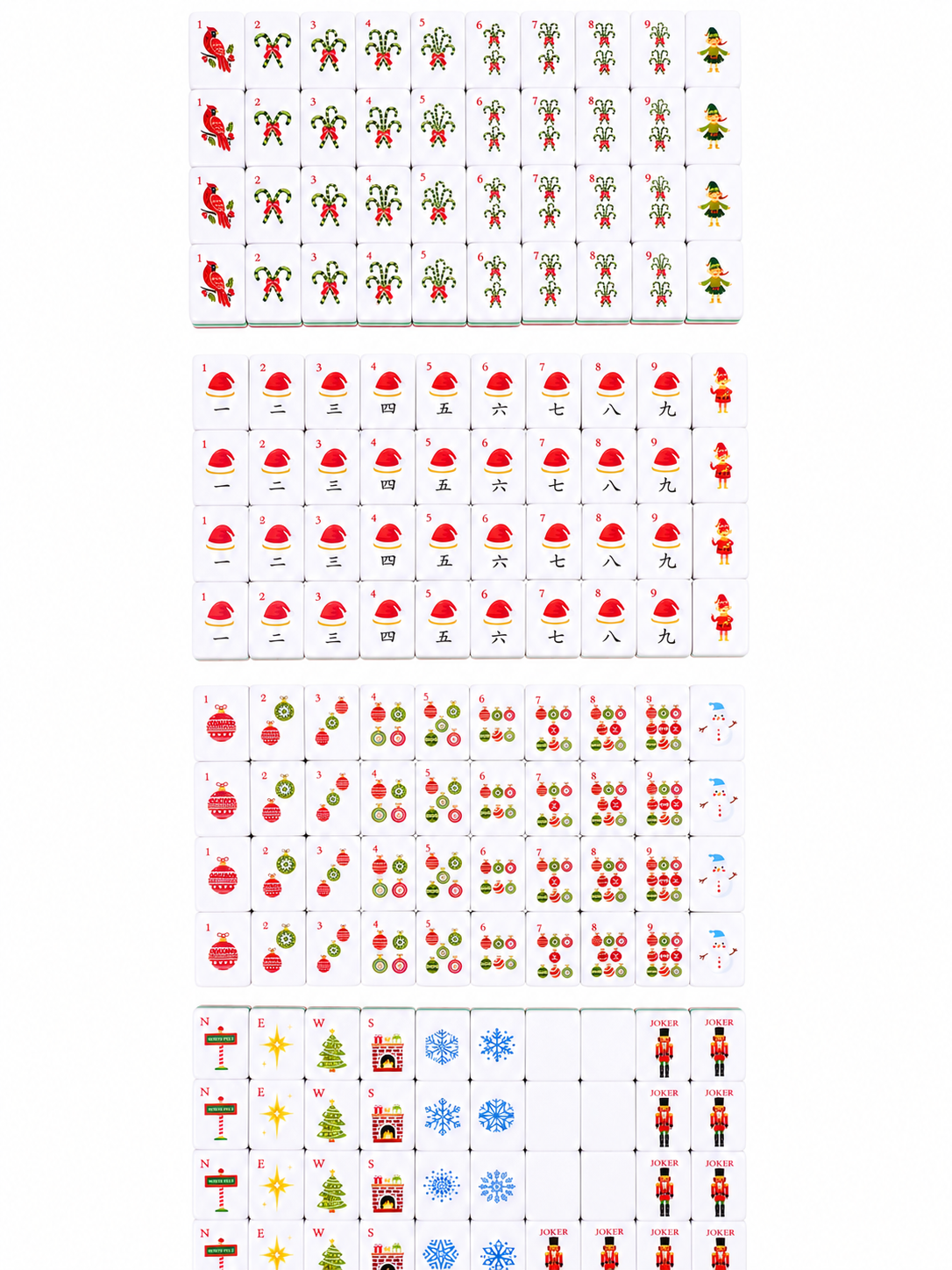 Festive Bloom Mahjong Set