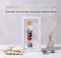 7 Chakra Healing Crystals Set with Selenite Stick - Natural Raw Rough Stones for Meditation - Hand-Selected Gemstones Kit for Anxiety Relief, Spiritual Decor, Crystal Gift for Beginners