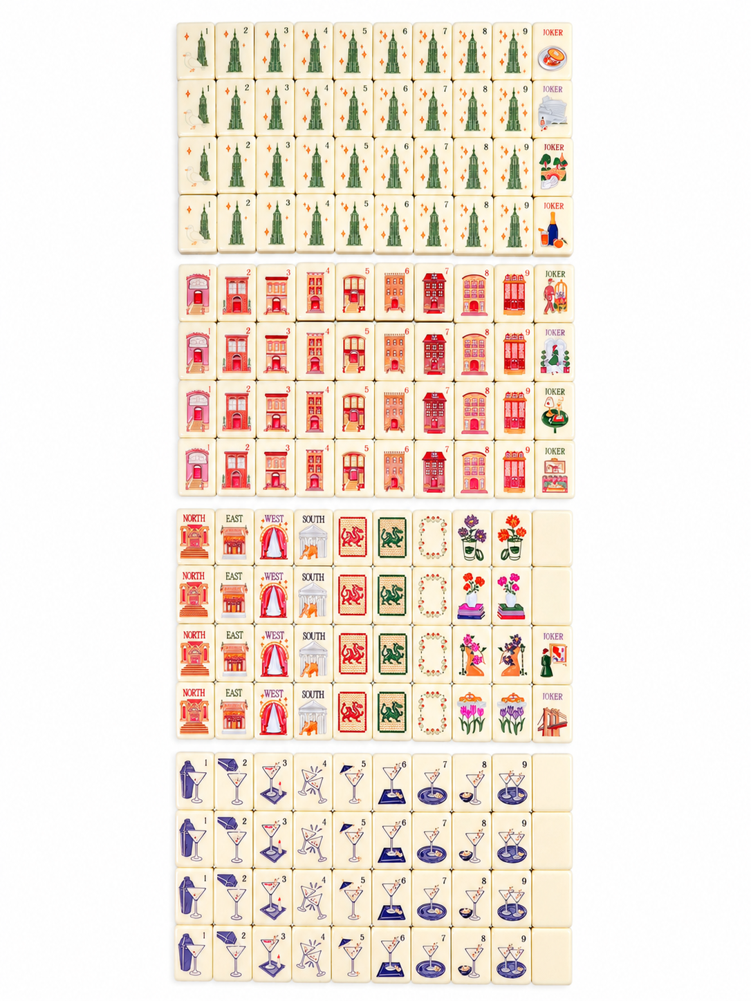 Verdant Chinoiserie Mahjong Set