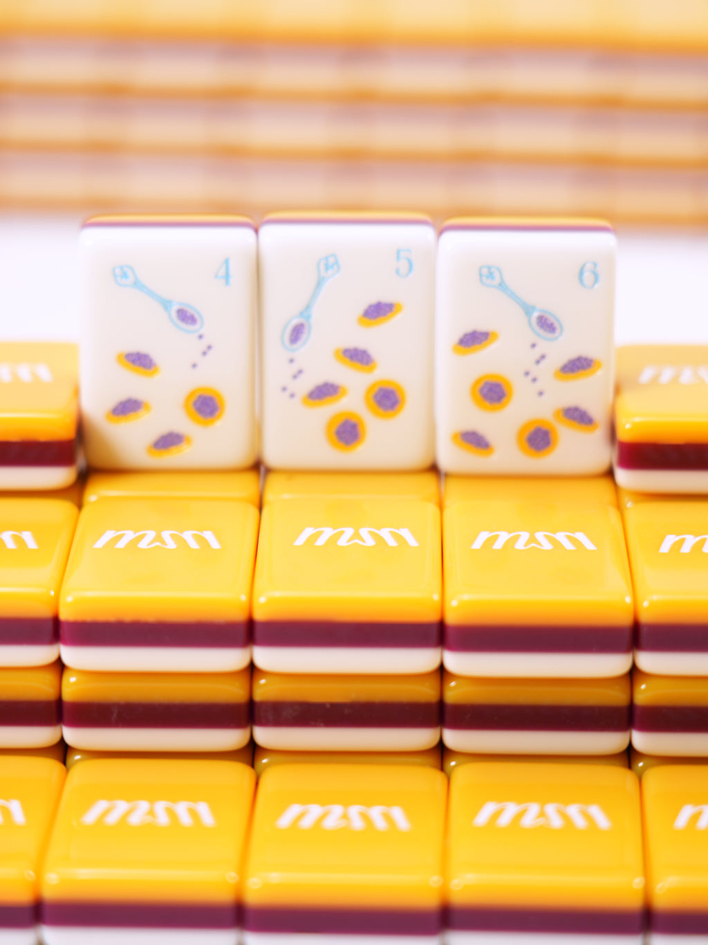 Golden Garden Mahjong Tile Set