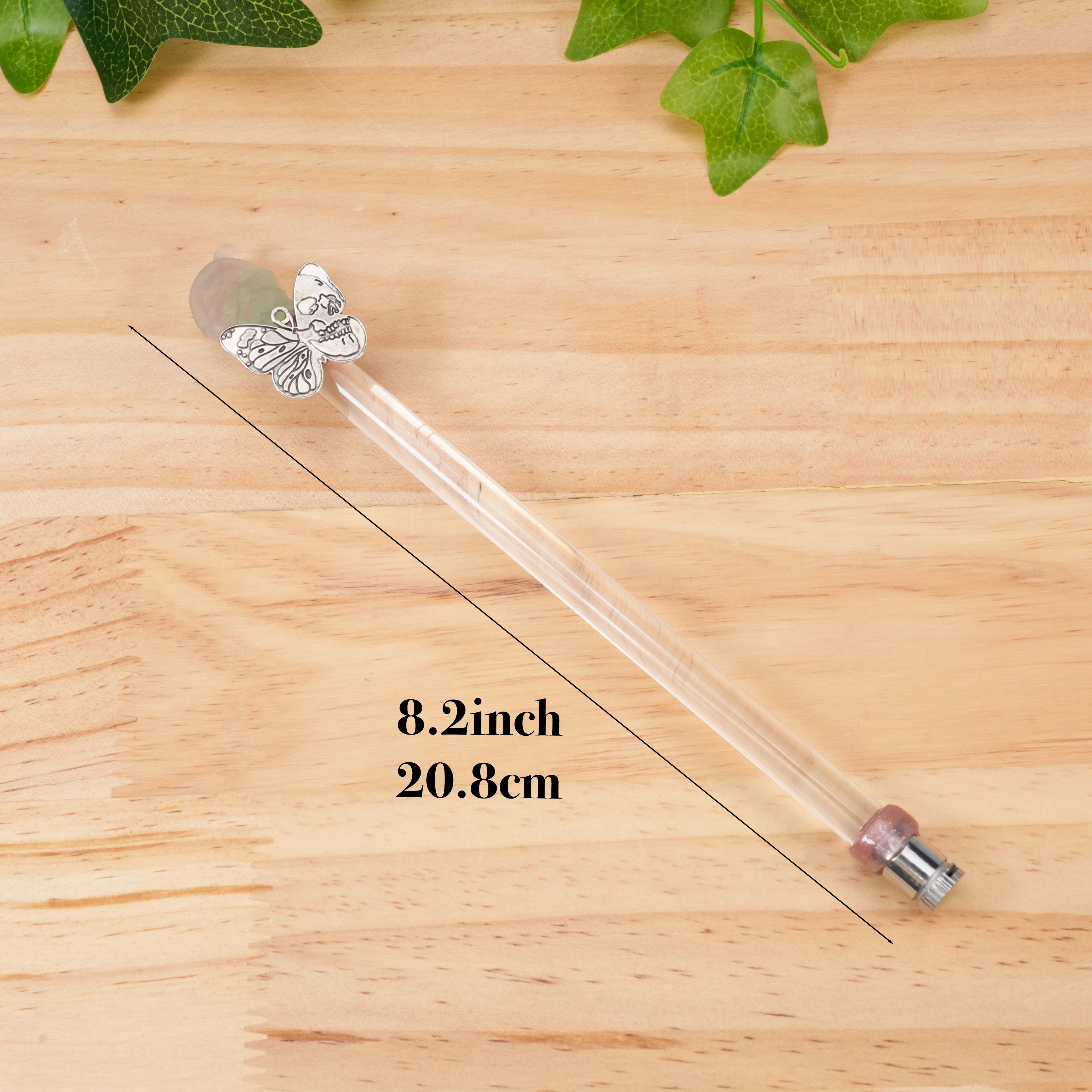 Glowing Crystal Carved Wand - Random Cute Santa & Holiday Themed Design