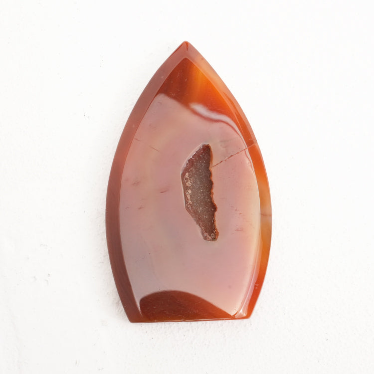 Artistically shaped Carnelian crystal inspires creativity and innovation
