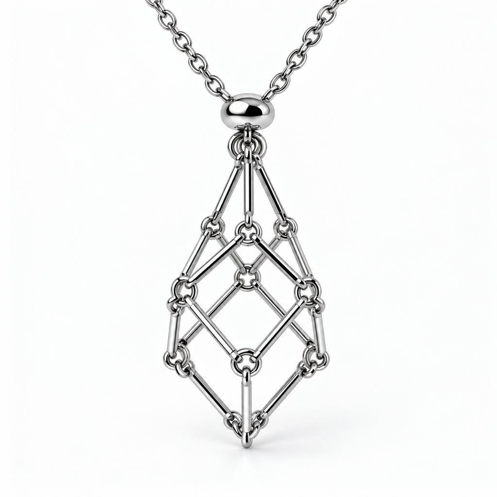 Adjustable Crystal Cage Necklace
