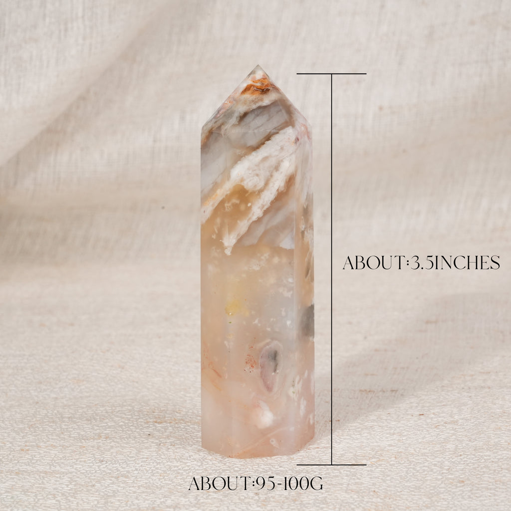Pink Plume Agate Point