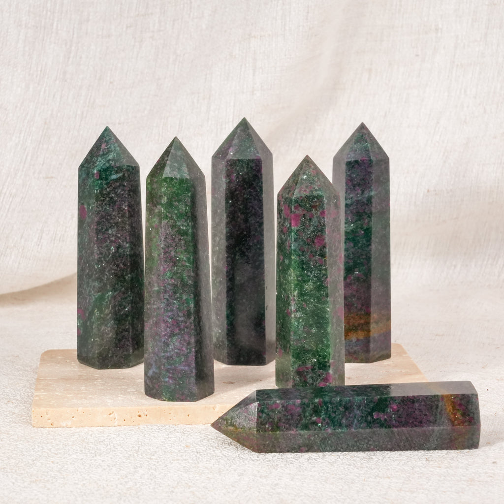 Ruby Fuchsite Point