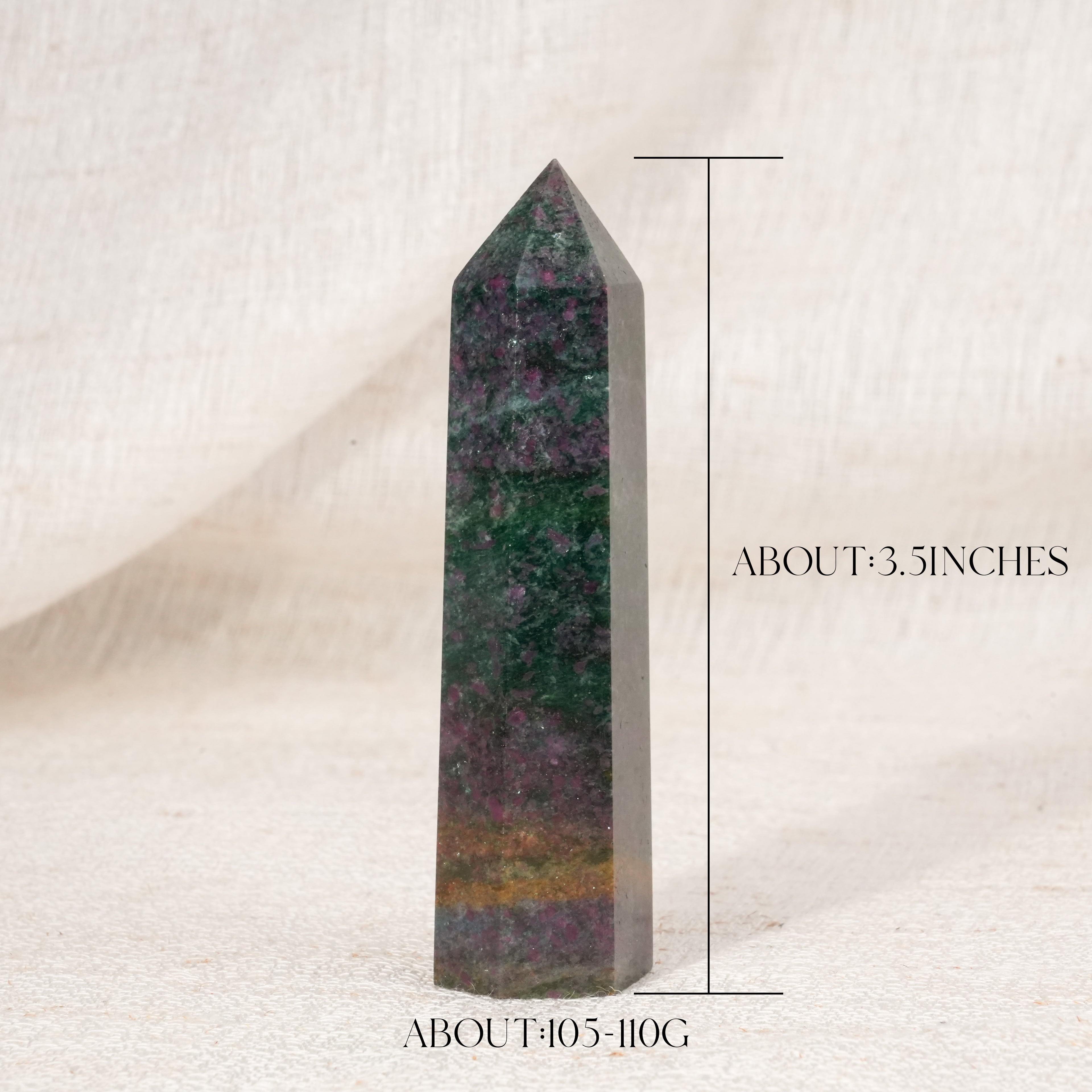 Ruby Fuchsite Point