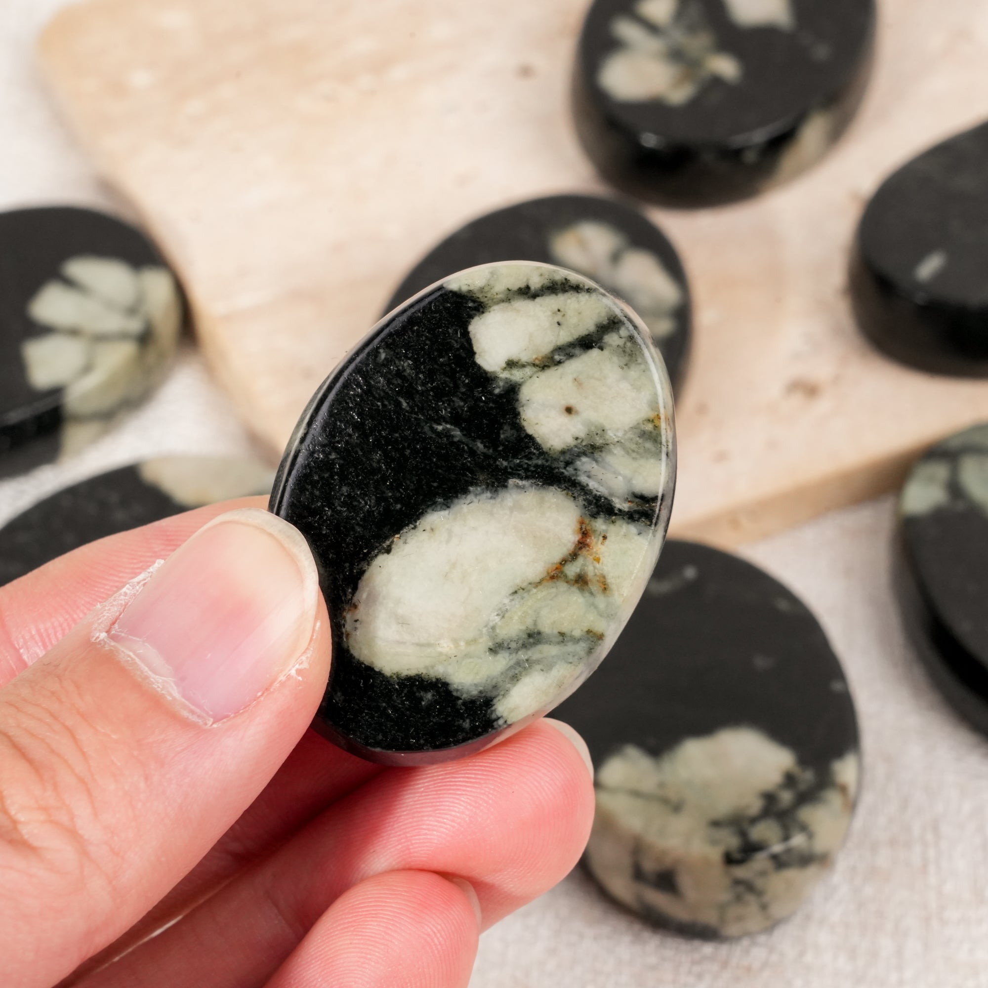 Peony Stone Palm Stone