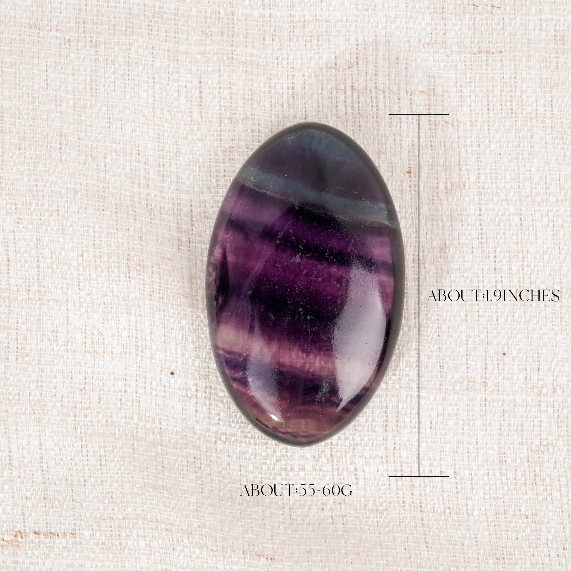 Rainbow Fluorite Palm Stone