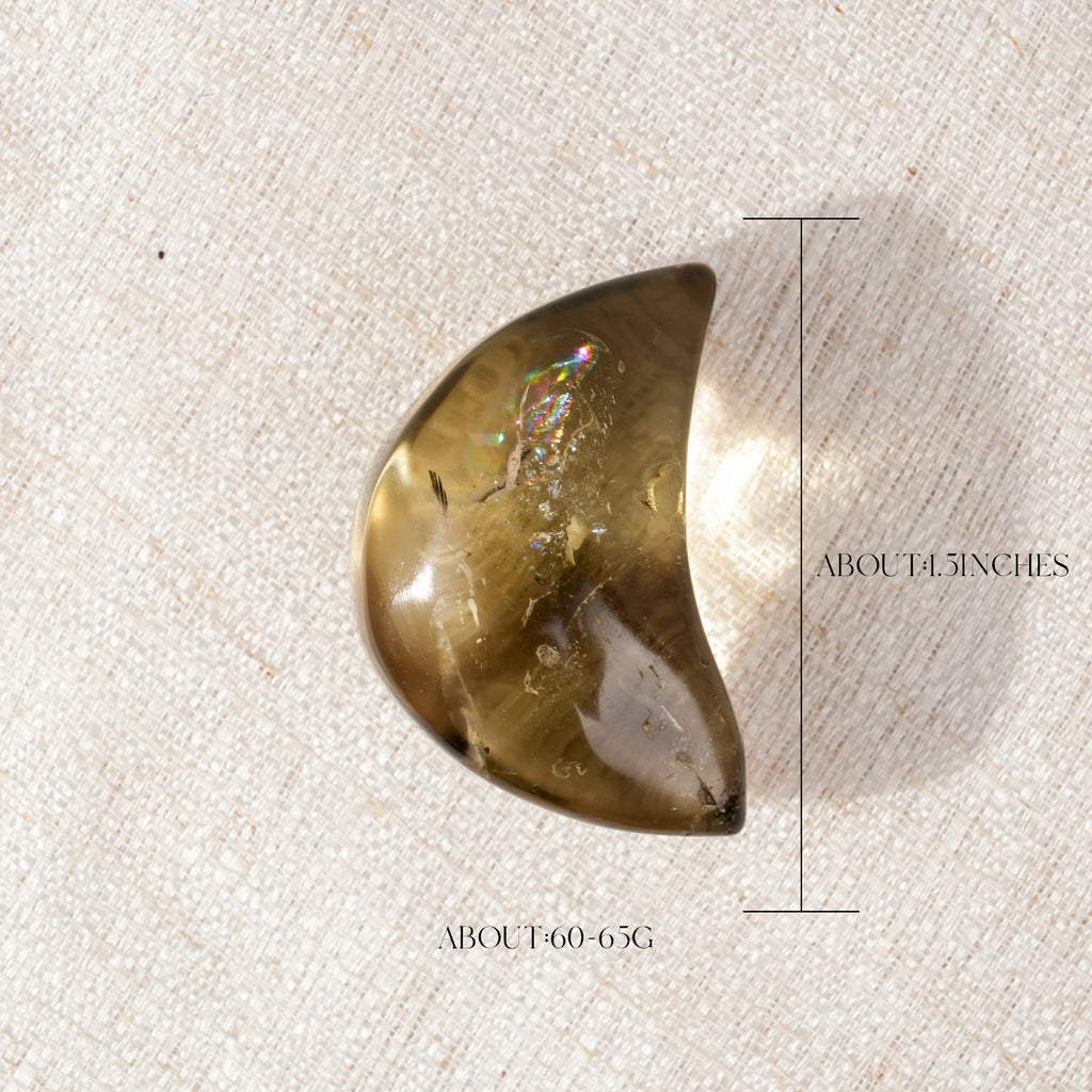 Citrine Moon Palm Stone