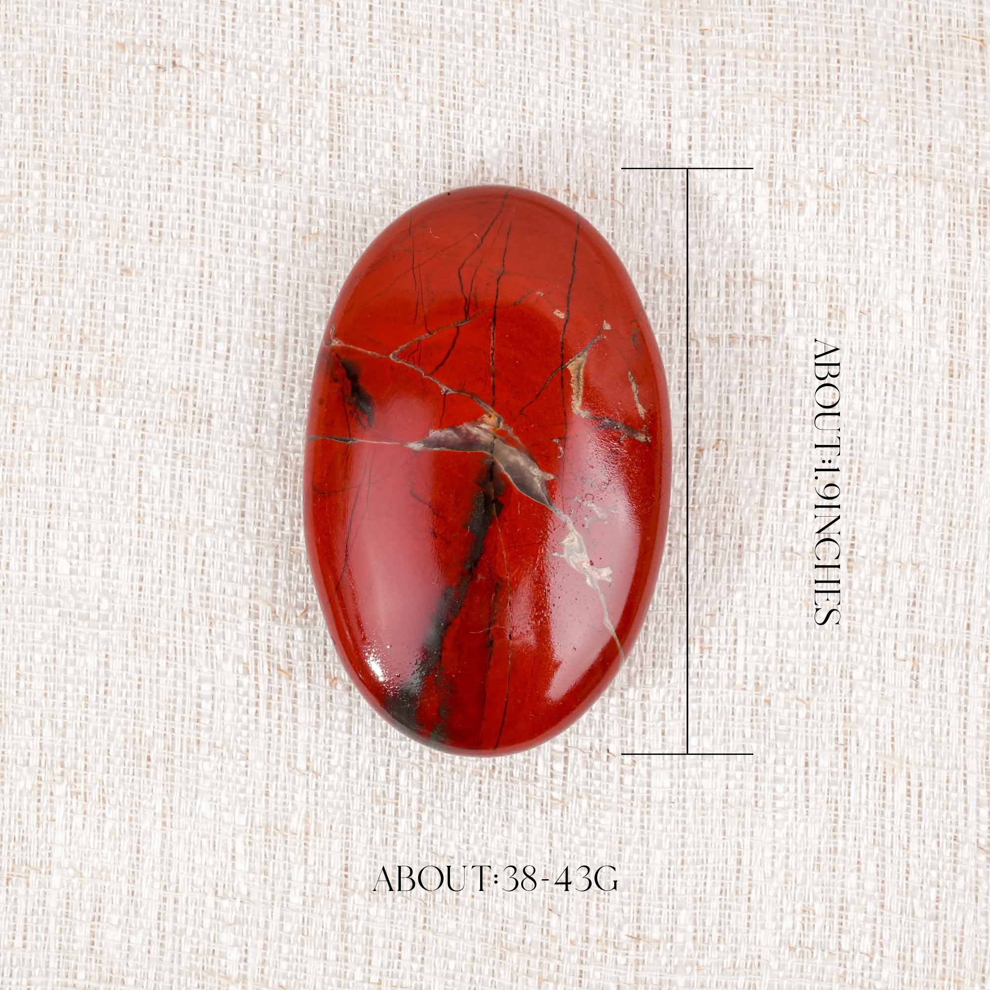 Red Jasper Palm Stone