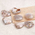 Green Flower Agate Palm Stone