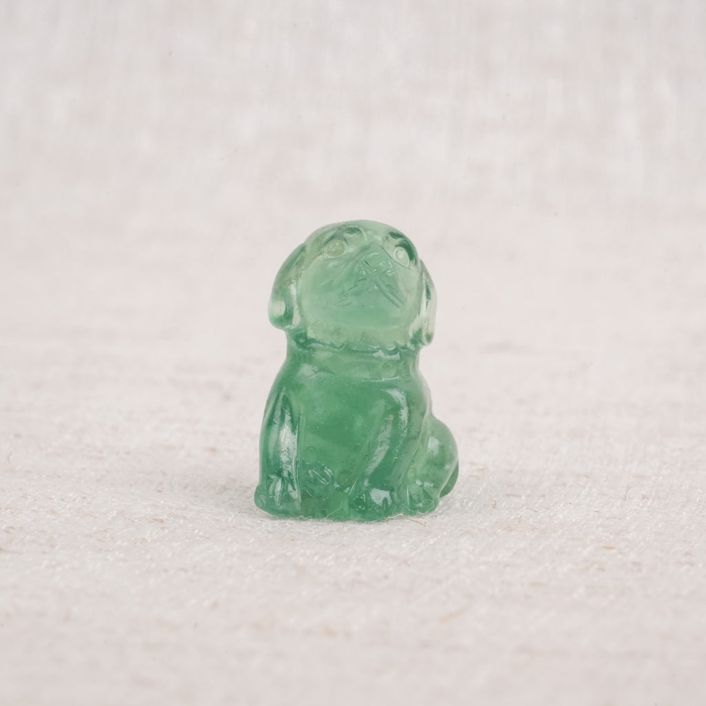 Fluorite Mini Puppy Carving