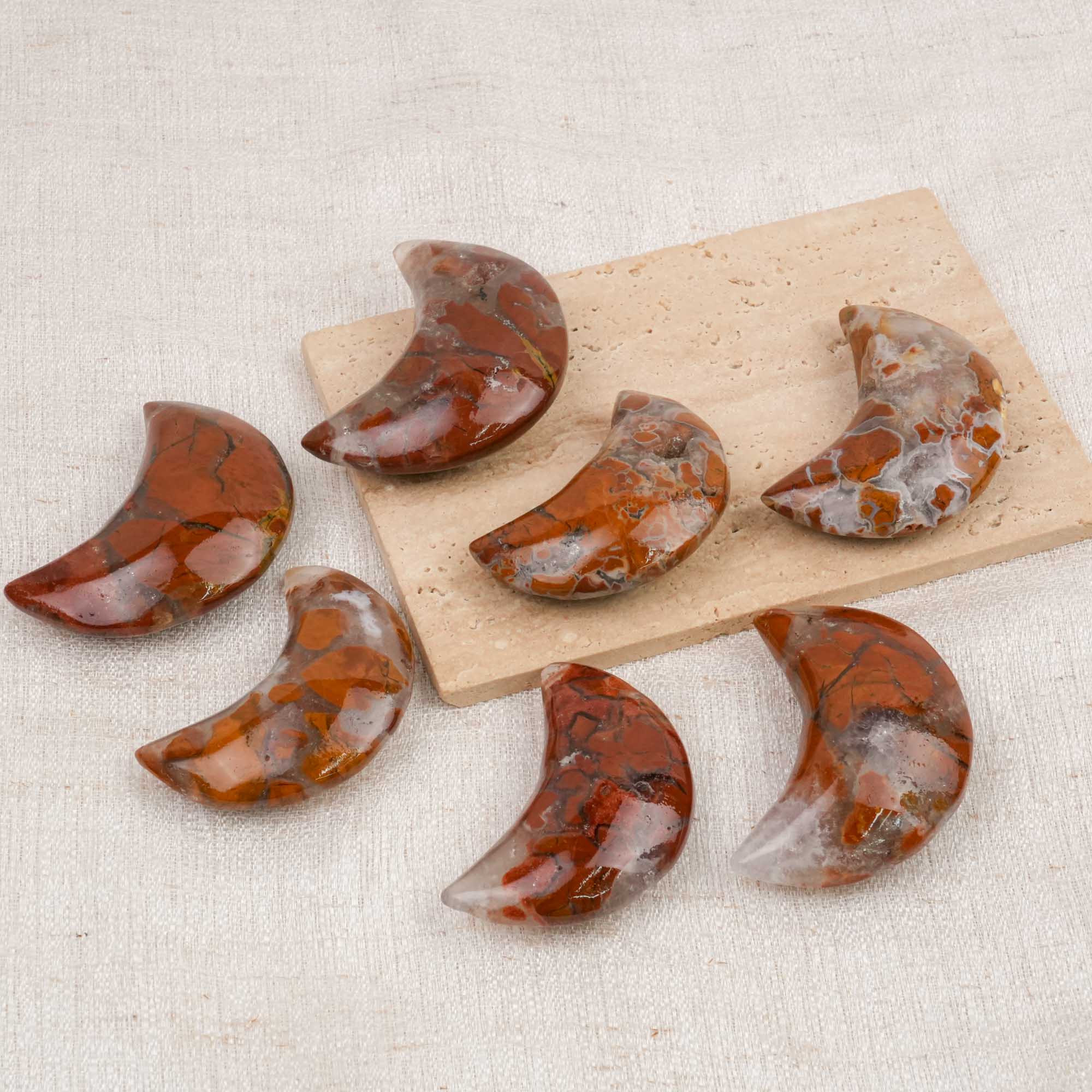 Indonesian Agate Moon Palm Stone