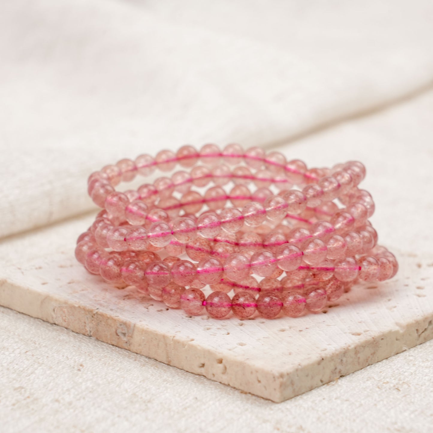 Strawberry Quartz Bracelet