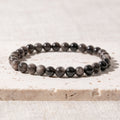 Silver Obsidian Bracelet