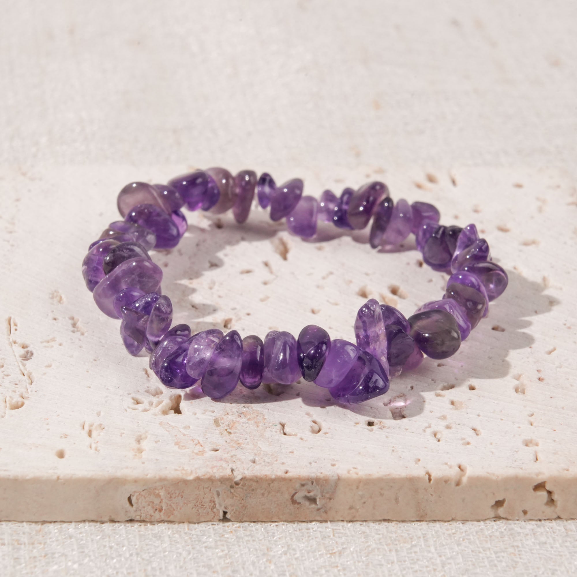 Amethyst Chip Bracelet