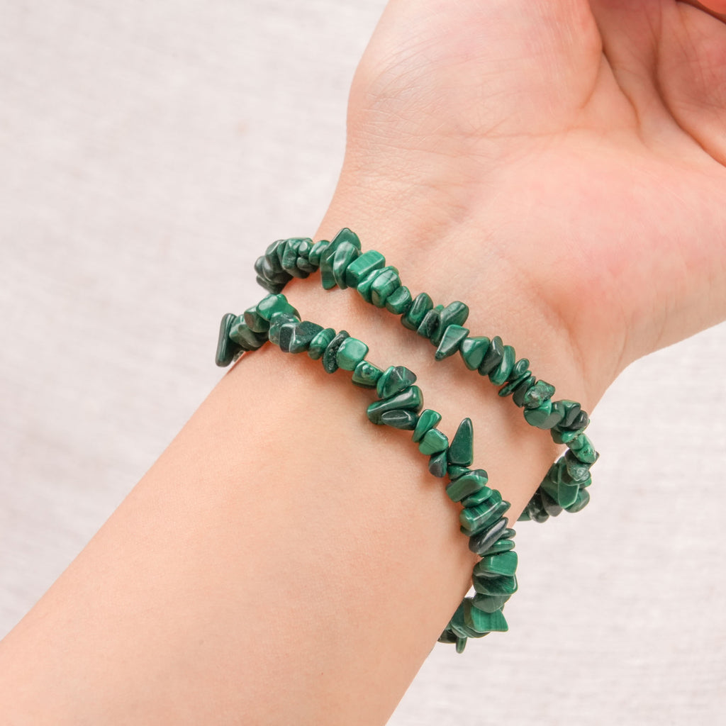 Malachite Chip Bracelet