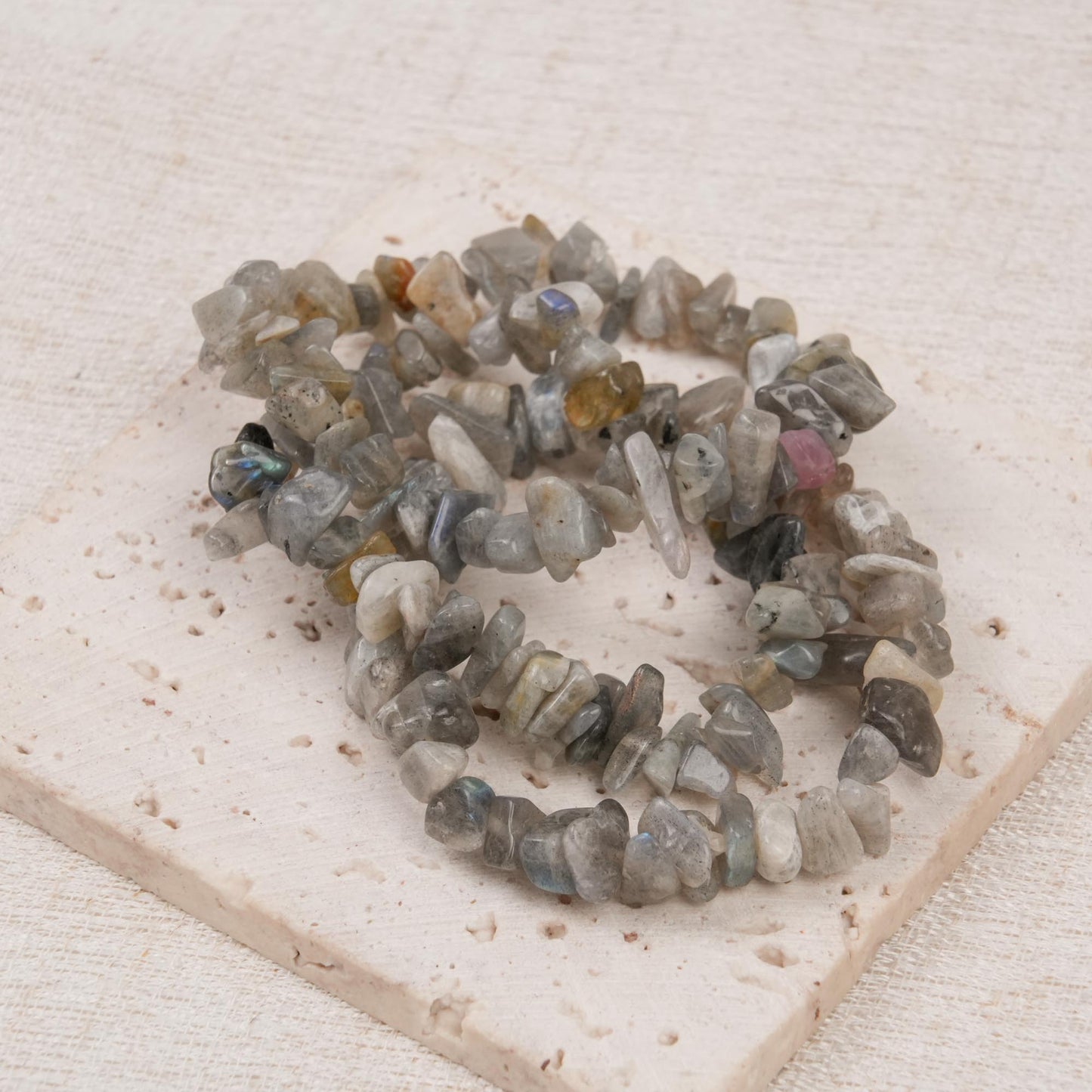 Labradorite Chip Bracelet