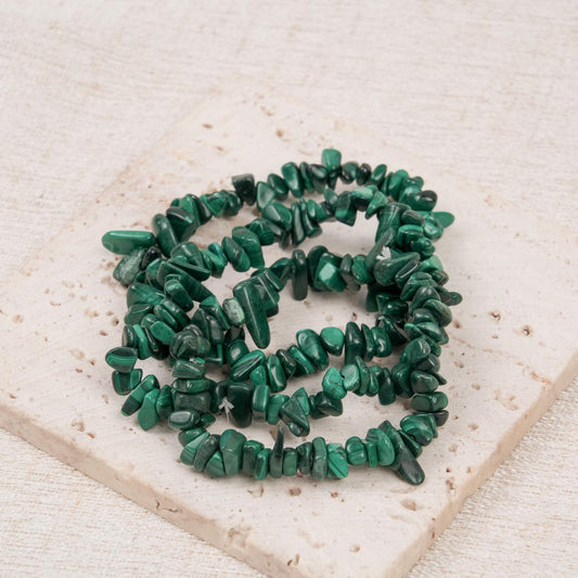 Malachite Chip Bracelet