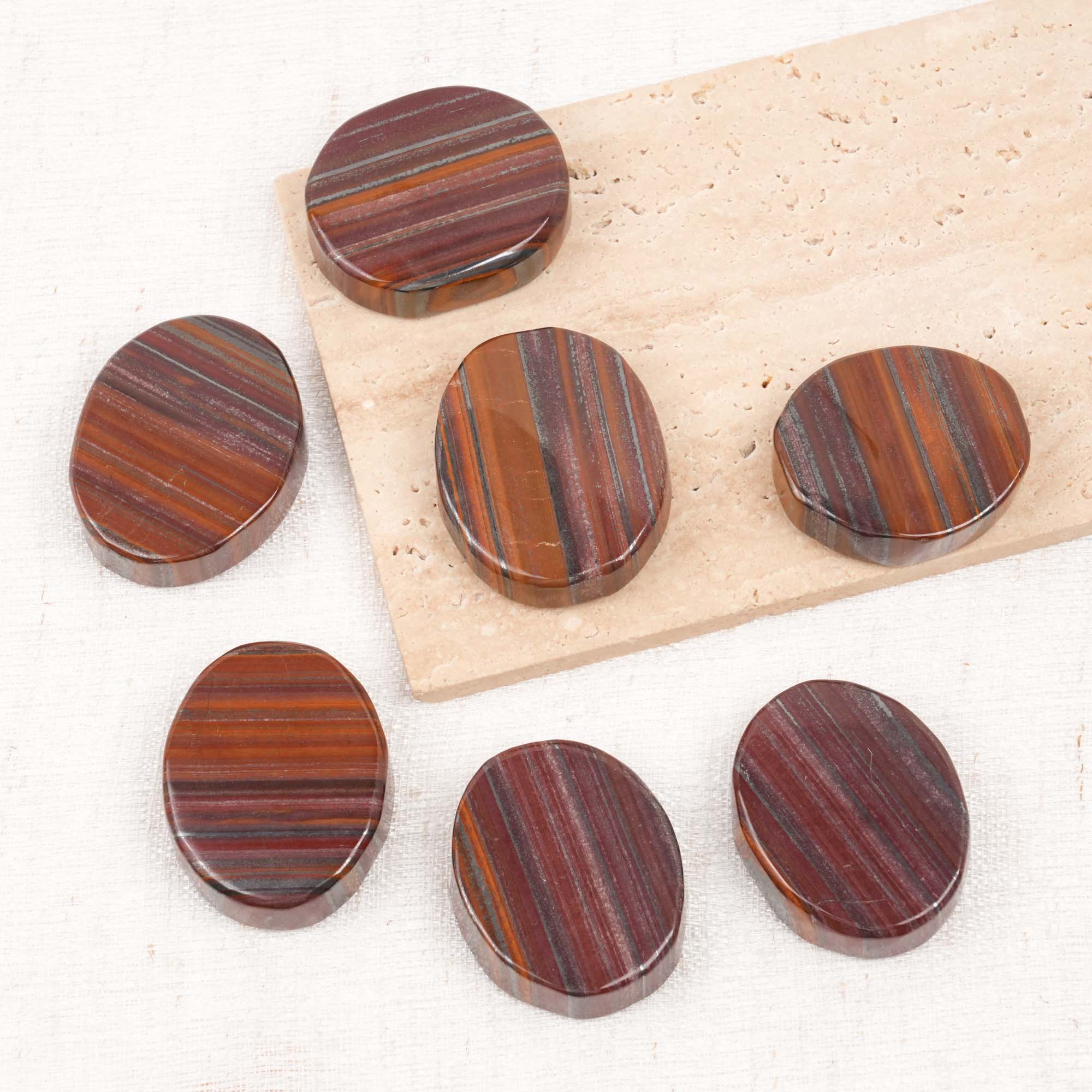 Iron Tiger Eye Palm Stone