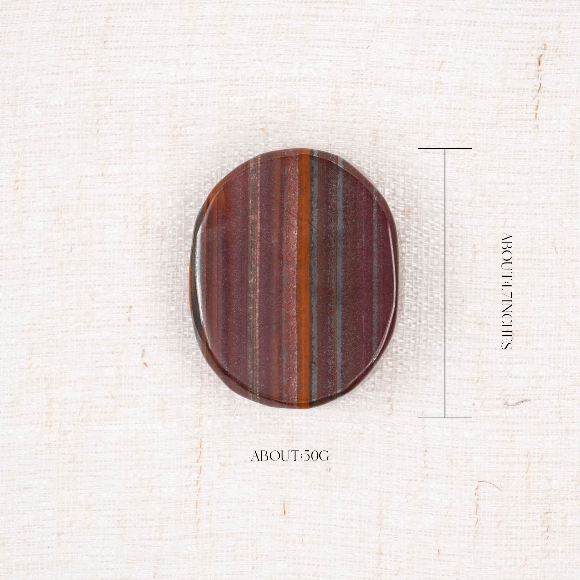 Iron Tiger Eye Palm Stone