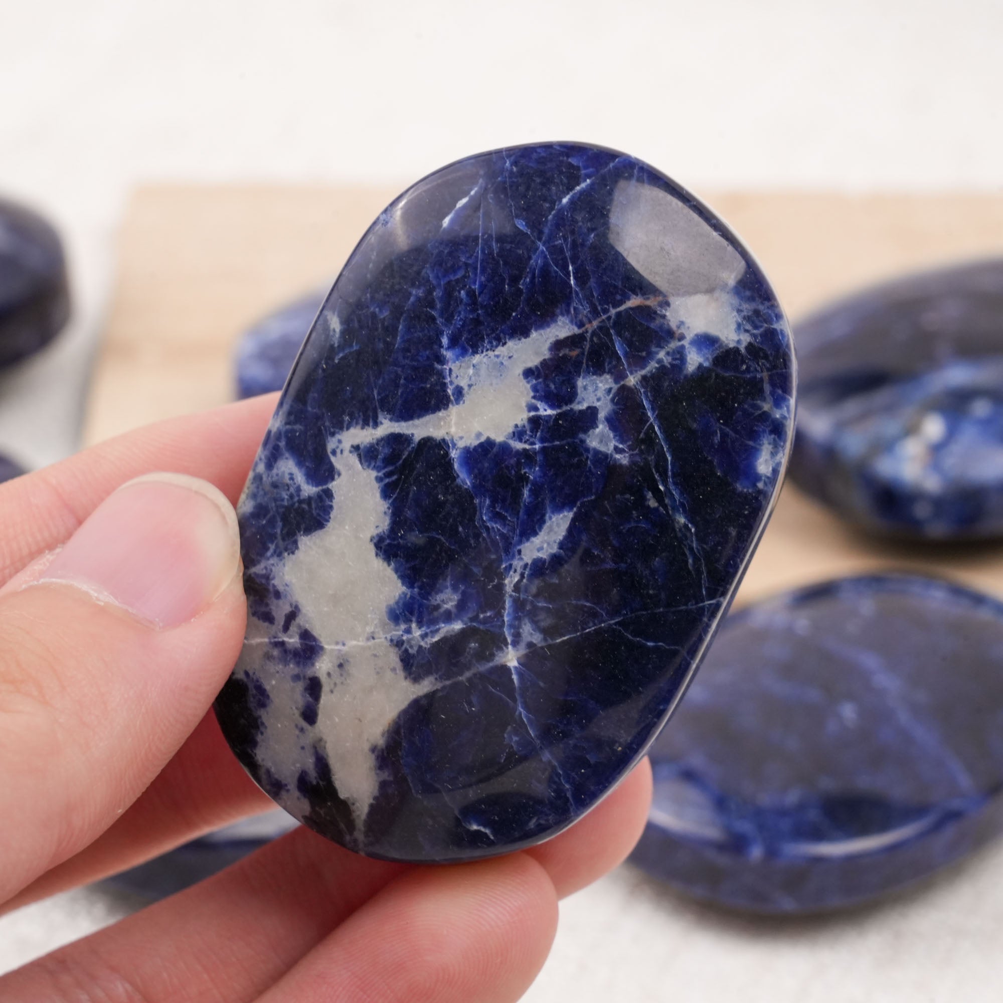 Sodalite Palm Stone