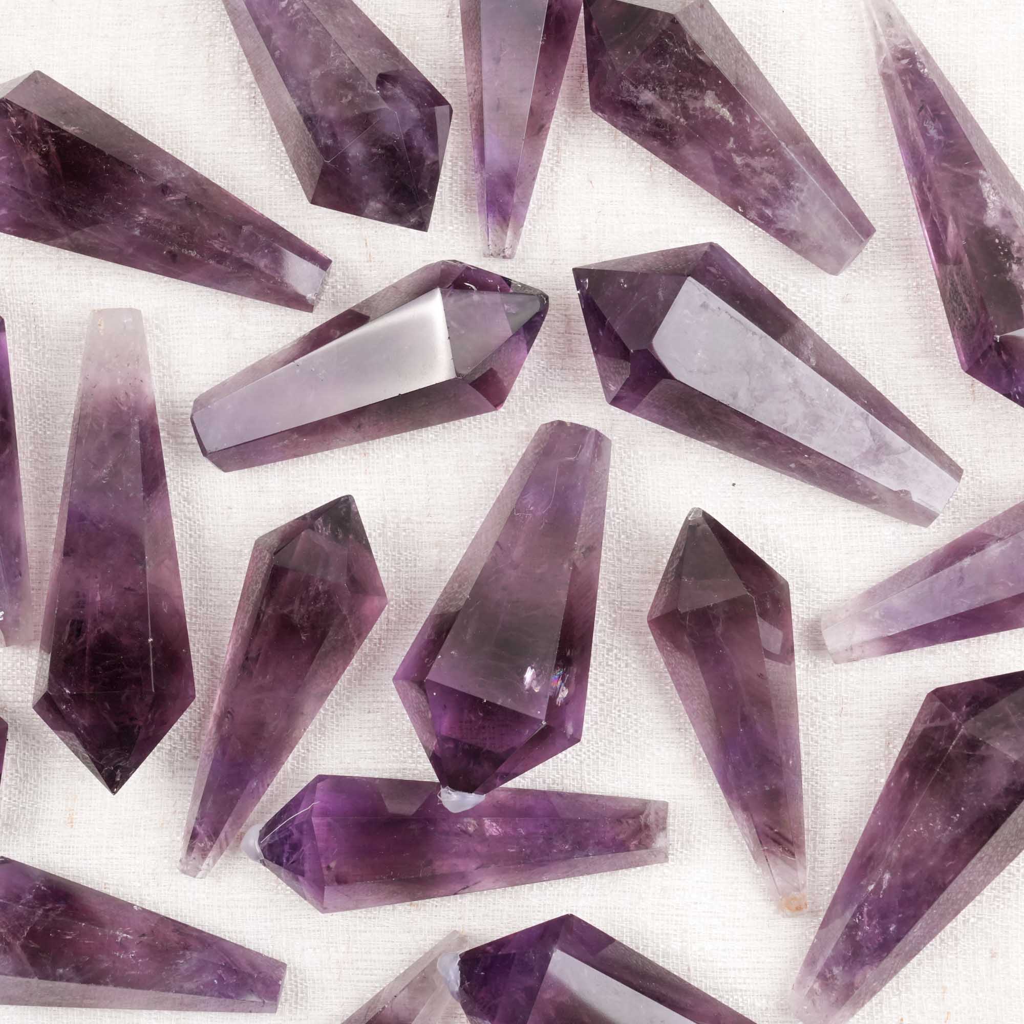 Amethyst Tumbled Wand Point