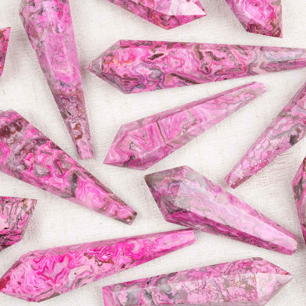 Pink Mexican Agate Wand Point