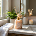 Himalayan Salt Crystal Reed Diffuser Gift Set | Natural Rock Salt Aroma Diffuser for Home Bathroom Decor