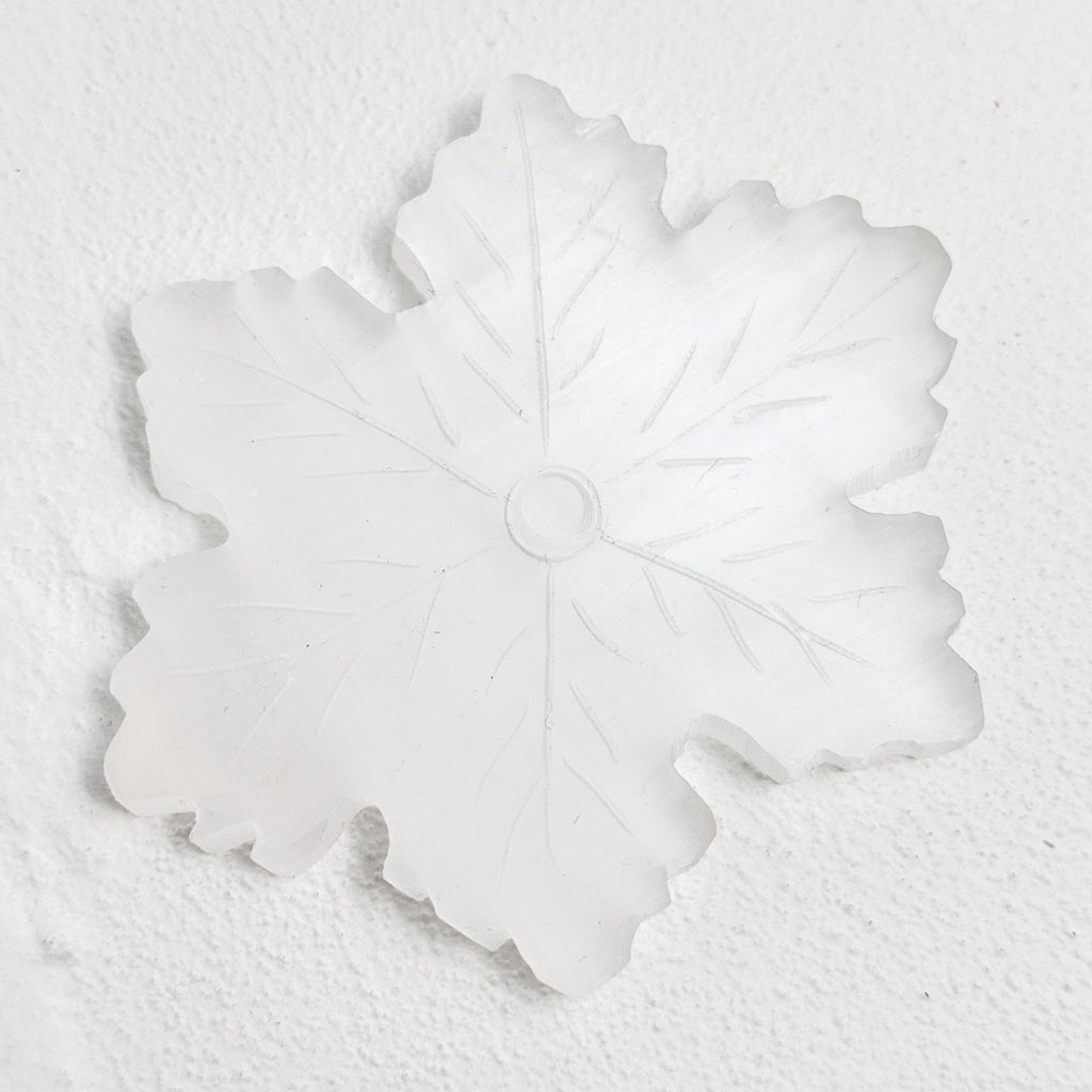 Unique Selenite Snowflake Ornament Hanging