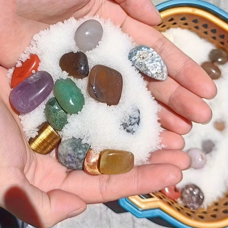 Crystal Dig Treasure Bucket Kit, Gemstone Digging Set with Raw Crystals and Dig Sand, Fun DIY Mining Kit for Collectors & Gift‑Giving
