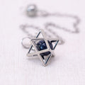 Blue Sand Stone Merkaba Pendulum for confidence