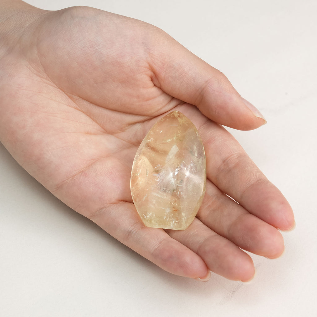 Citrine freeform piece hand-selected for vibrant energy and authentic aesthetic appeal