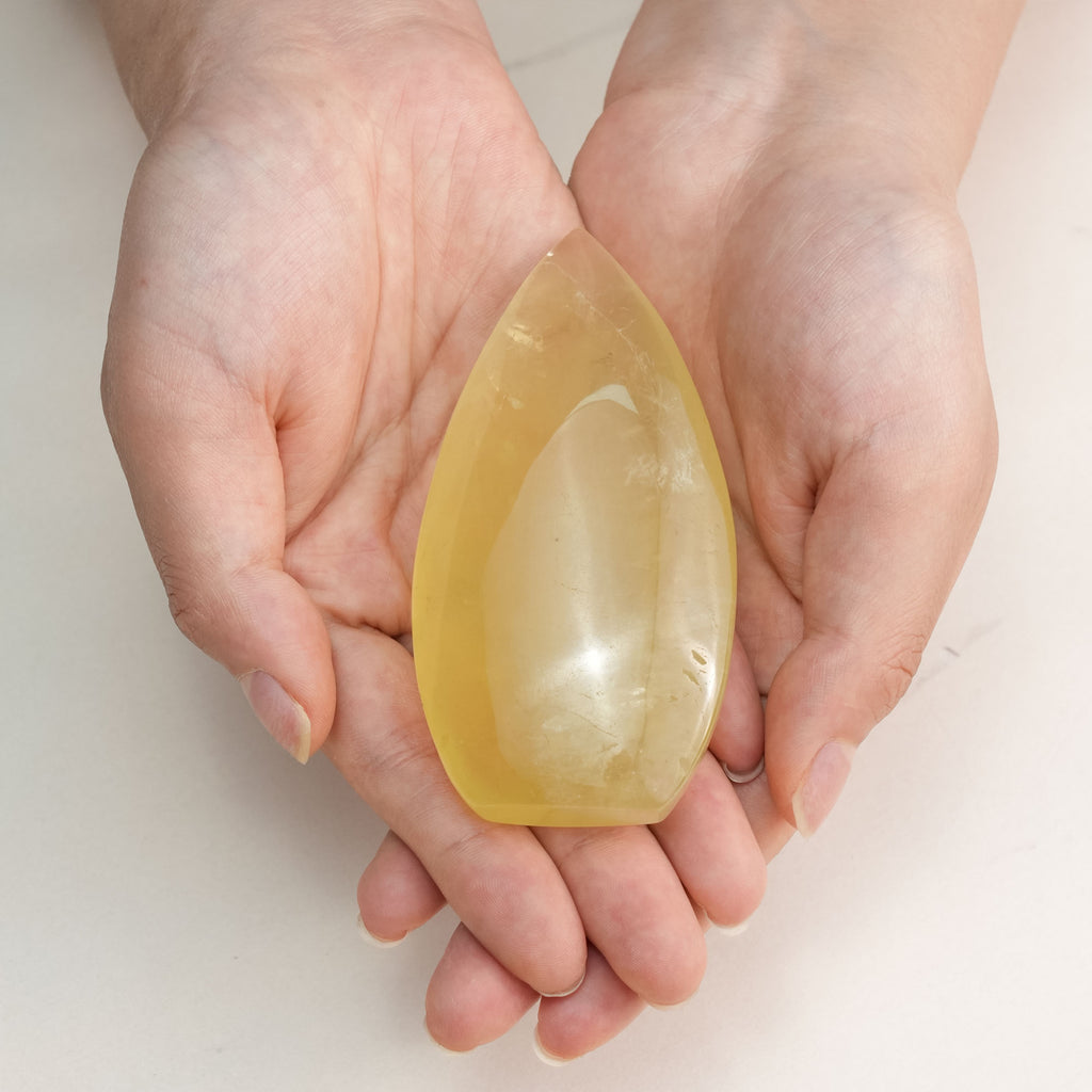 Artisanal citrine freeform crystal