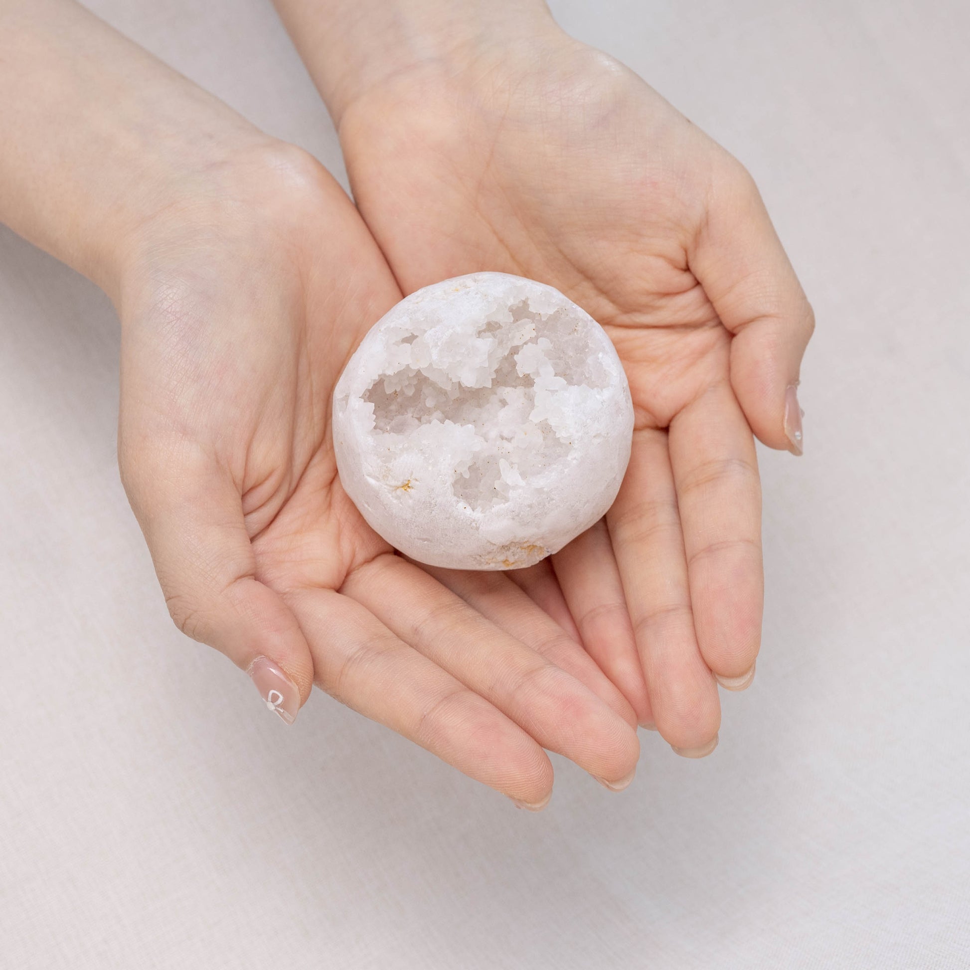 Clear Quartz Geode Sphere for clarity and focus