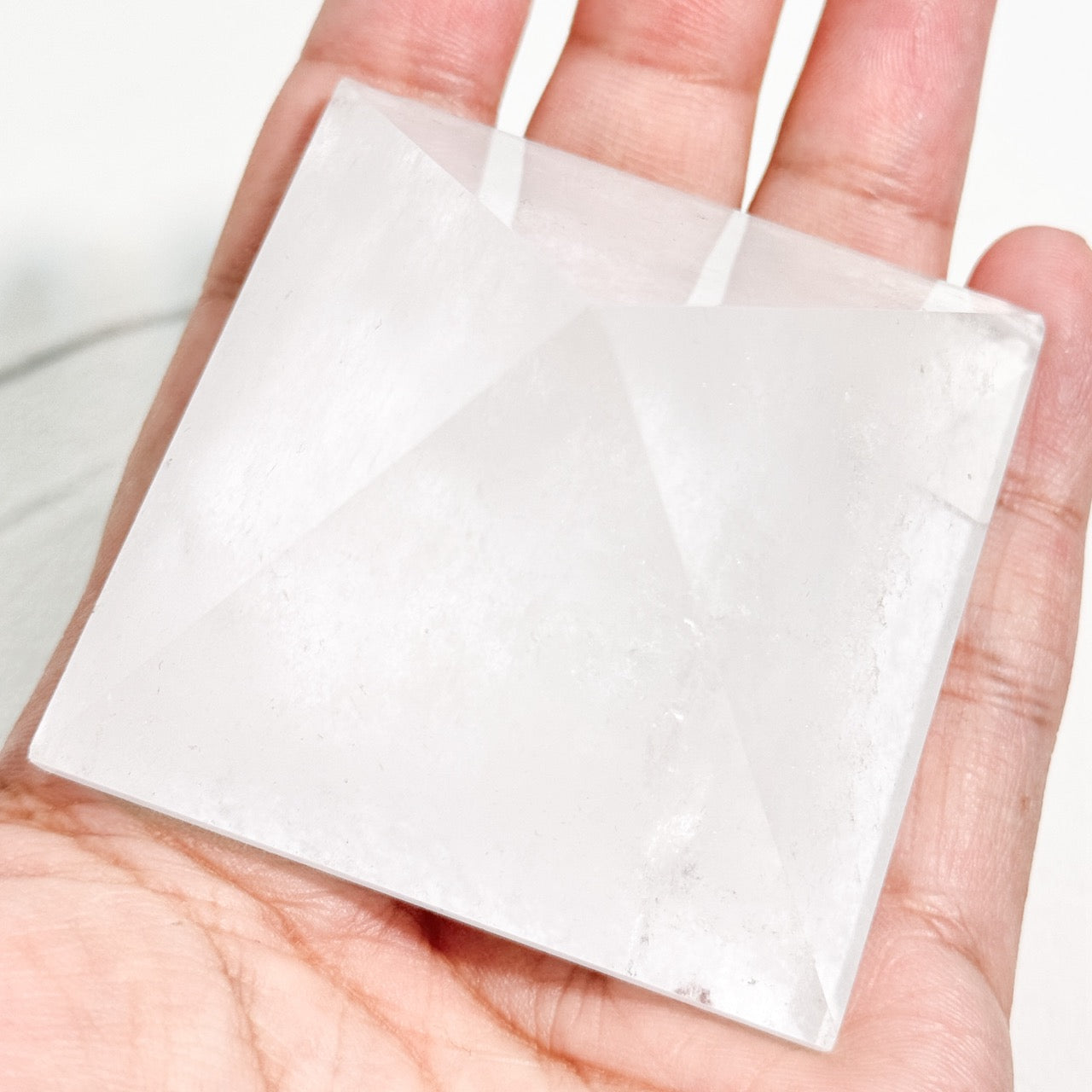 Powerful Clear Quartz Pyramid Crystal for Meditation