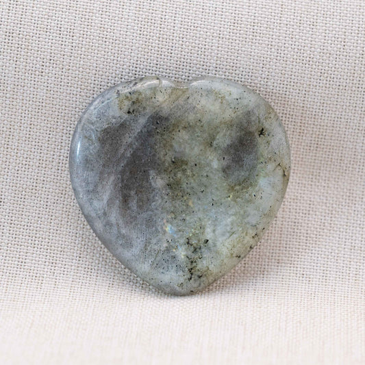 Enhance your spiritual awareness with the Labradorite Heart Worry Stone