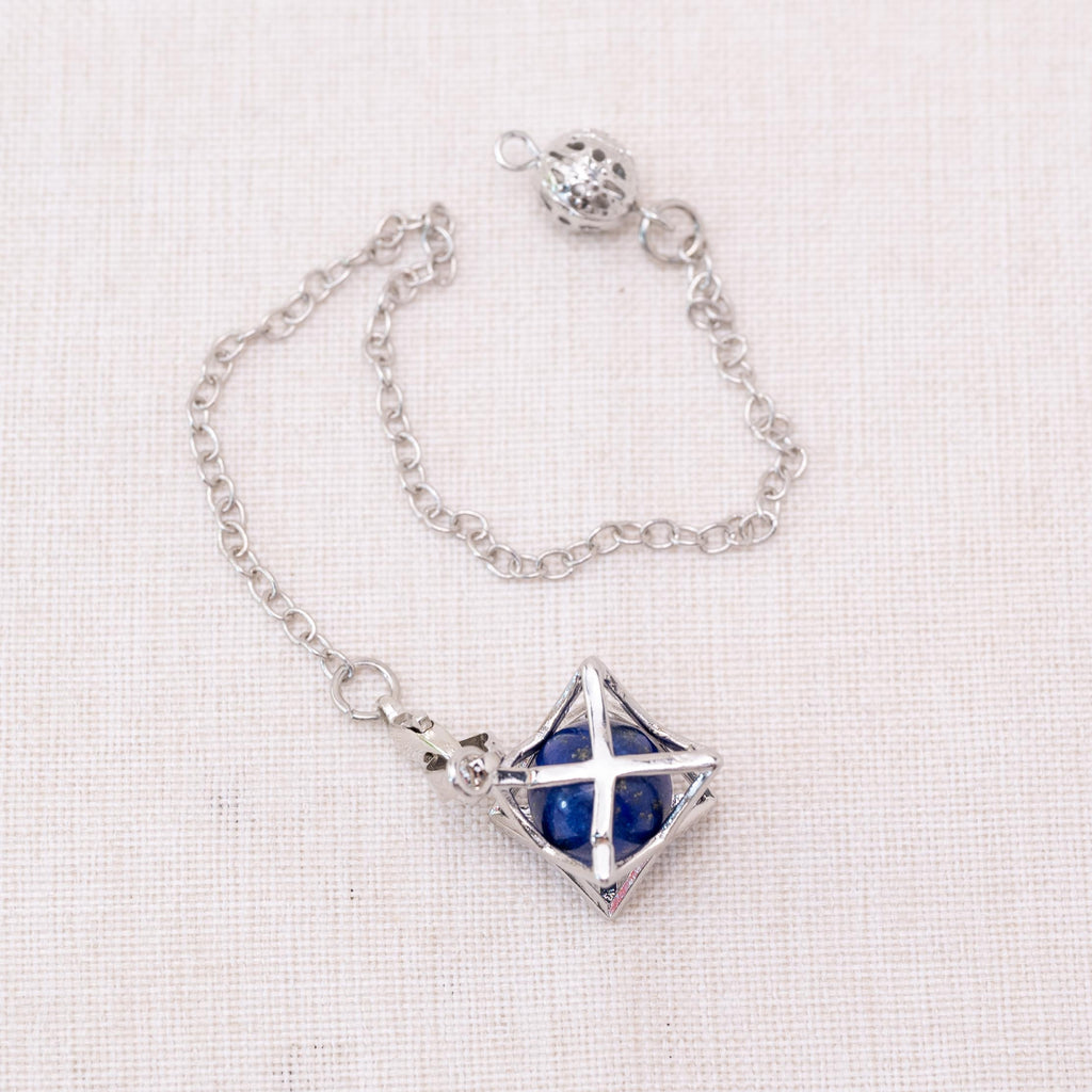 Lapis Lazuli Merkaba pendulum for spiritual healing and clarity