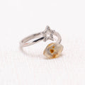 Ocean Jasper Star Ring with unique patterns.