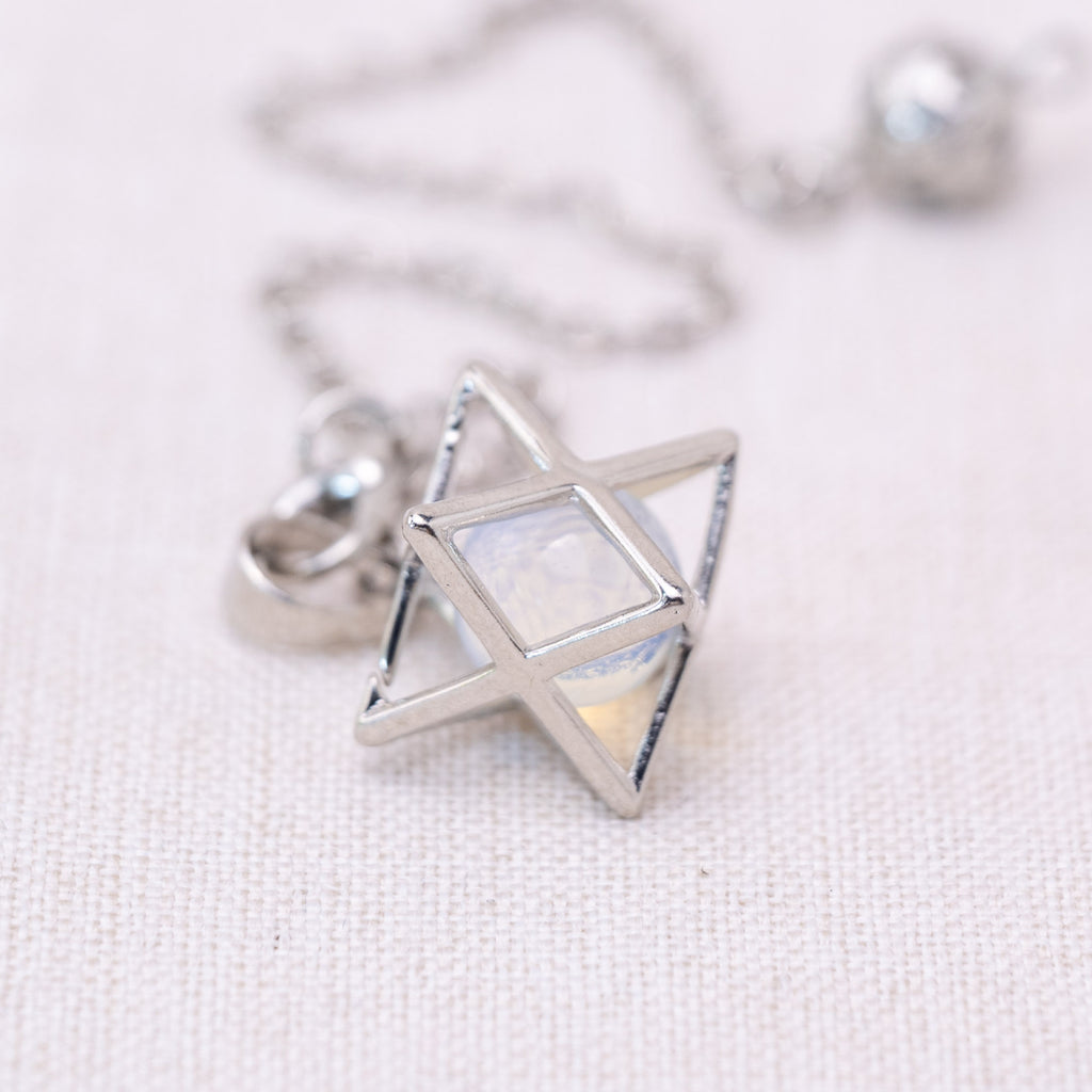Opalite Merkaba Pendulum for emotional balance