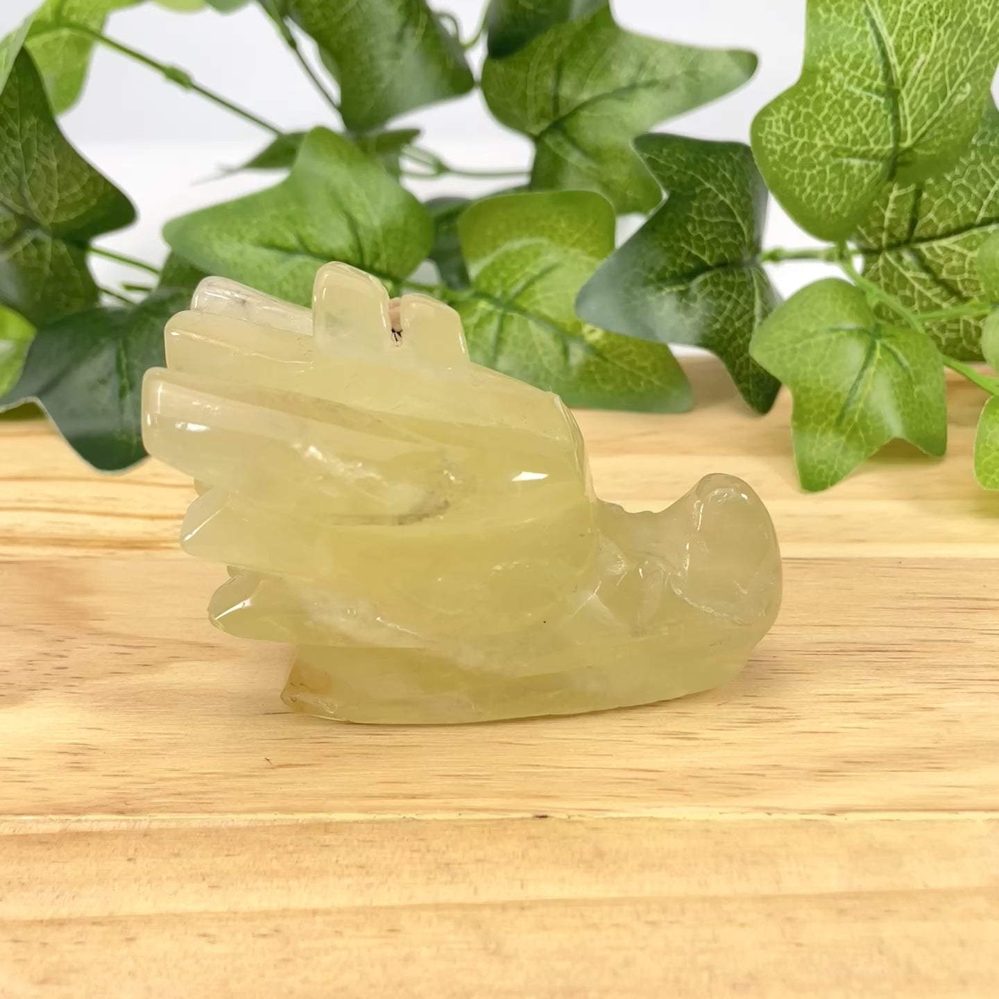 Natural Citrine Dragon Head Carving Crystal Dragon Skull Statue, Feng Shui Wealth Stone Figurine for Home Decor, Healing Crystal Gift