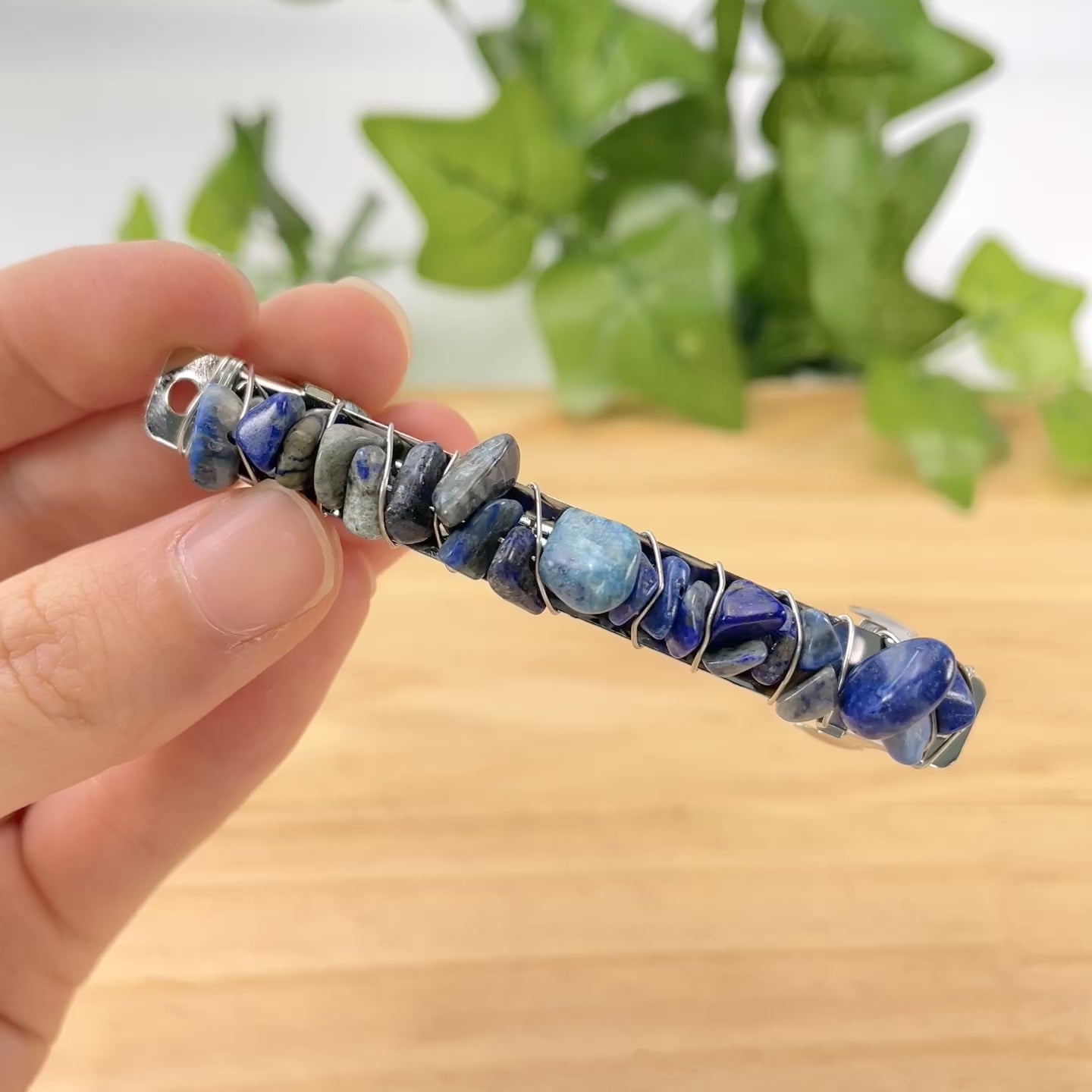 Natural Crystal Hair Clips -Healing Gemstone Hairpins, Handmade Stone Hair Barrettes for Women, Spiritual Boho Hair Accessories