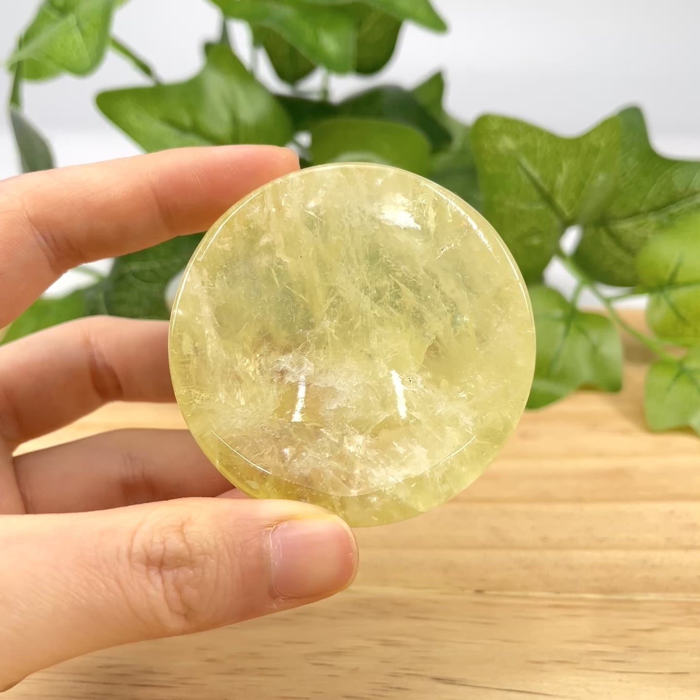 Natural Yellow Citrine Small Bowl - Crystal Bowl for Prosperity, Home Decor & Positive Energy