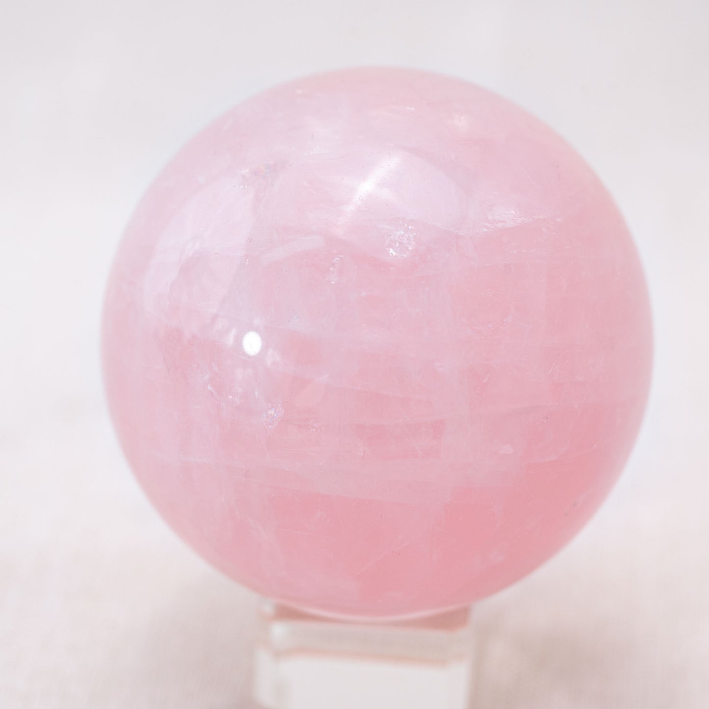 Rose Quartz Sphere for nurturing relationships and self-love
